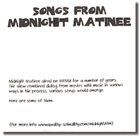 Songs from Midnight Matinee